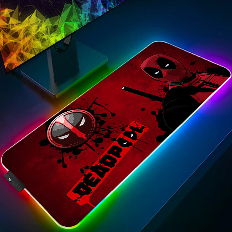 Rgb Mousepad - LED Mouse Pad Gaming Backlight Lock