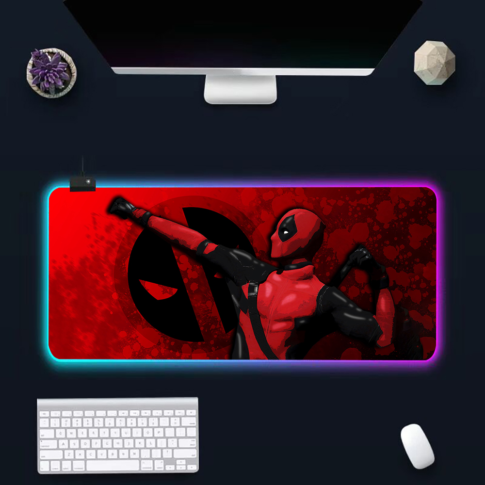 Rgb Mousepad - Funny red immortal warrior RGB Pc