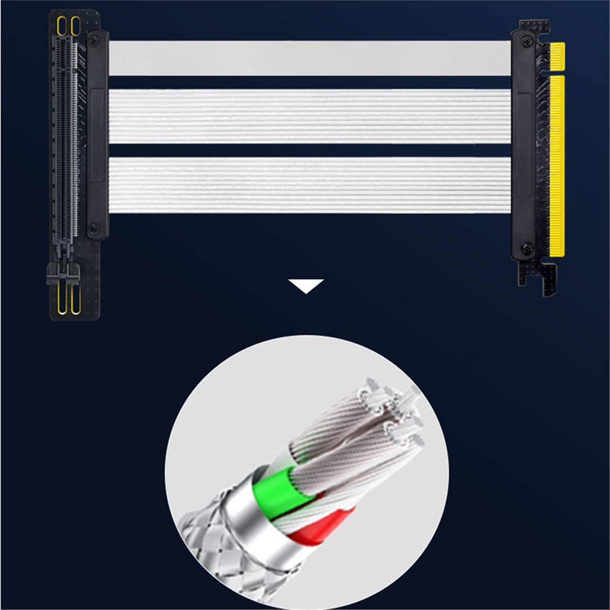 Pcie Riser Cable - HDL PCIe 5.0 X16 Riser Cable