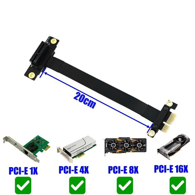 Pcie Riser Cable - 90 Degree Pci-E Pci Express 1X