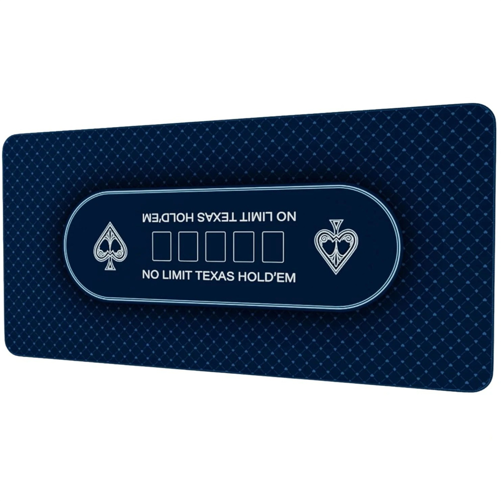Gaming Desk Mat - Texas Hold'em Table Mat Rubber Anti-slip