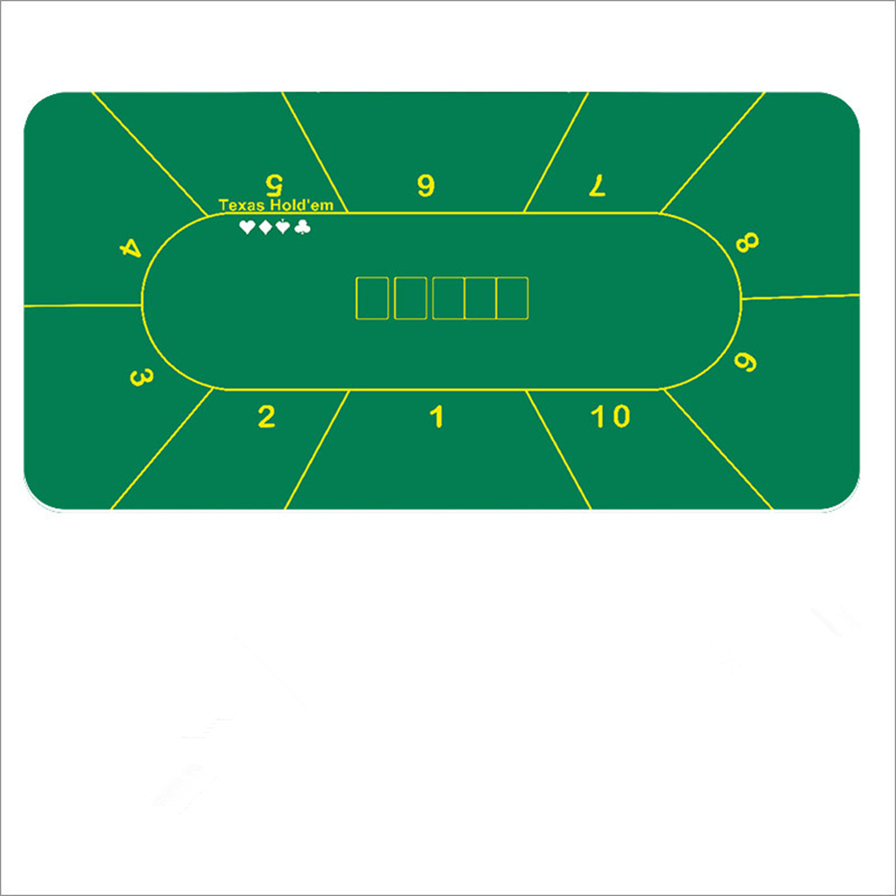 Gaming Desk Mat - Anti-slip Casino RubberThicken Texas Hold'em Table