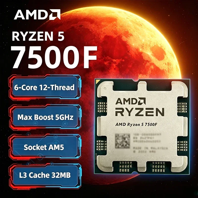 Pc Gaming New - AMD Ryzen 5 7500F 3.7GHz 6-Core