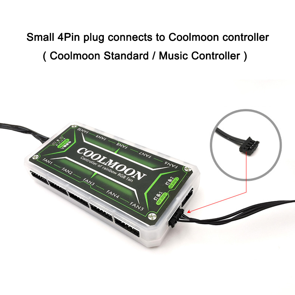 Coolmoon 5V Small 4PIN RGB LED - Pc Gaming Msi review and price