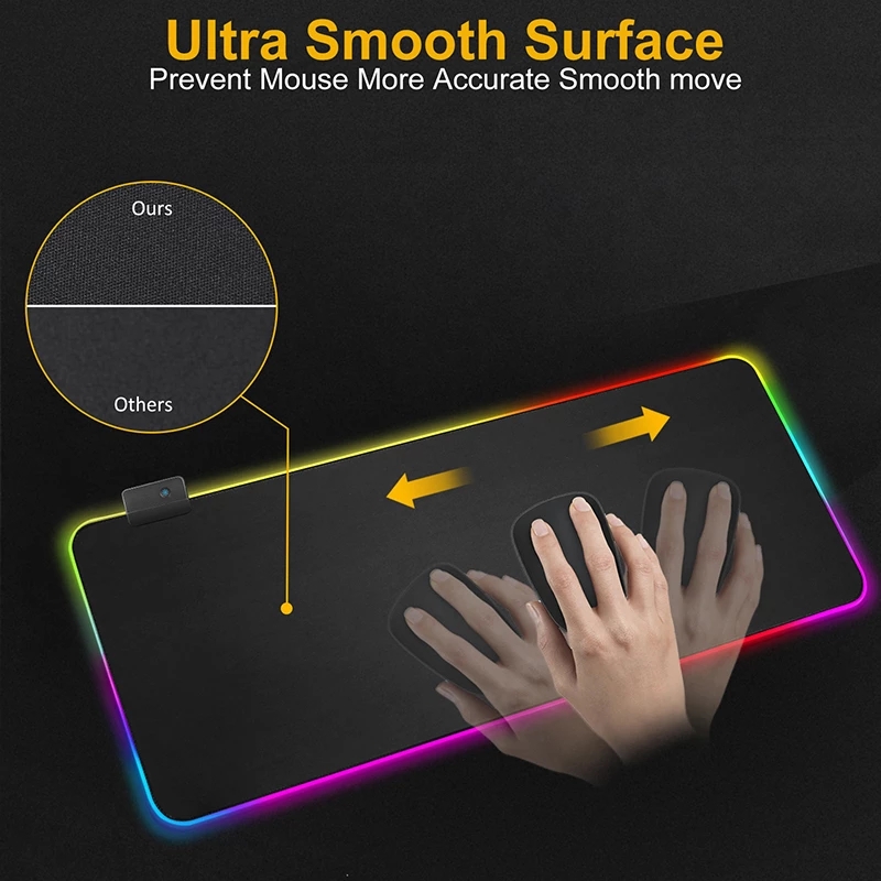 LED Luminous Gaming Mouse Pad  - Rgb Mousepad review and price