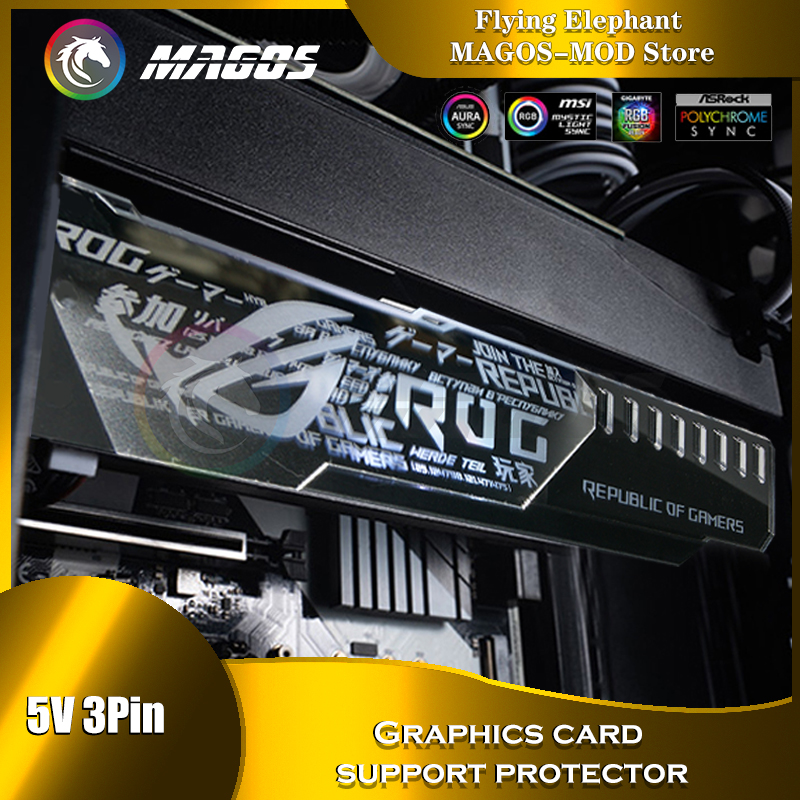 GPU Holder ARGB Silver Mirror  - Pc Gaming Msi review and price