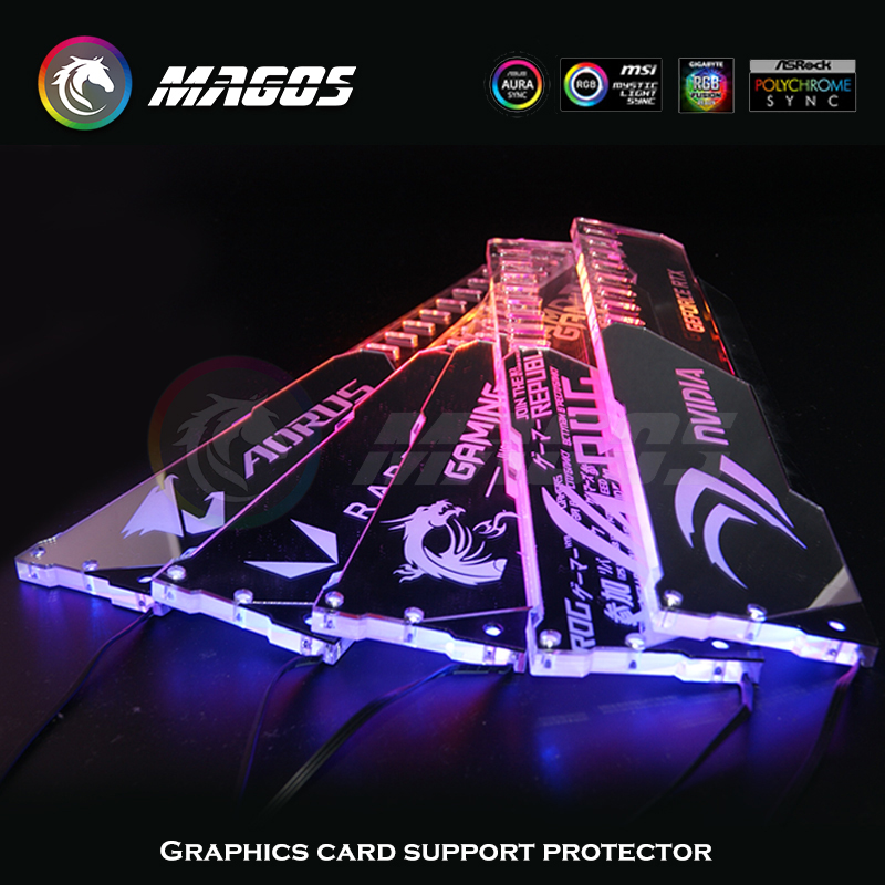 GPU Holder ARGB Silver Mirror  - Pc Gaming Msi review and price