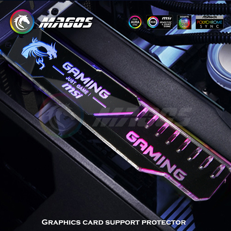 GPU Holder ARGB Silver Mirror  - Pc Gaming Msi review and price