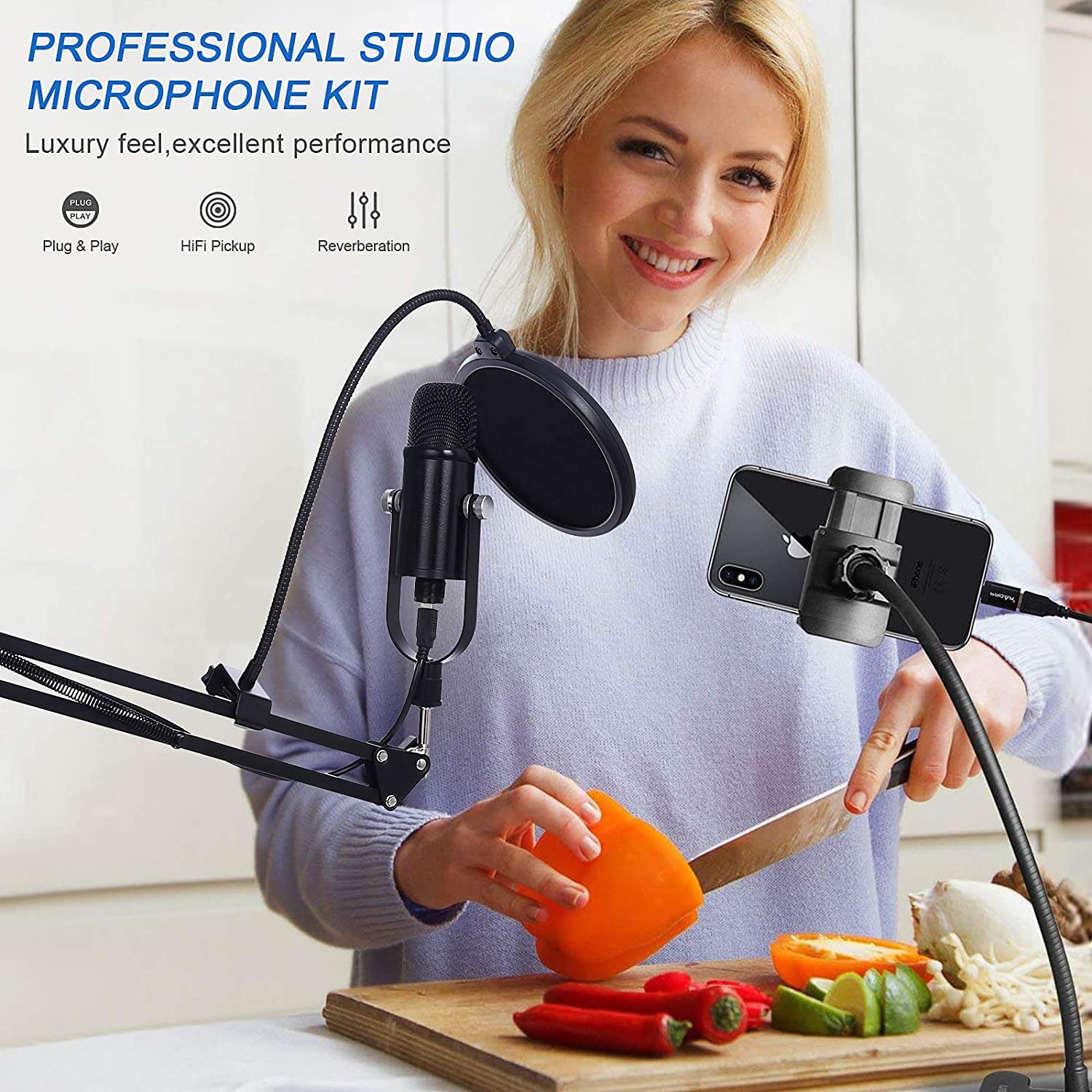 BM86 USB Condenser Microphone  - Pc Gaming Youtubers review and price