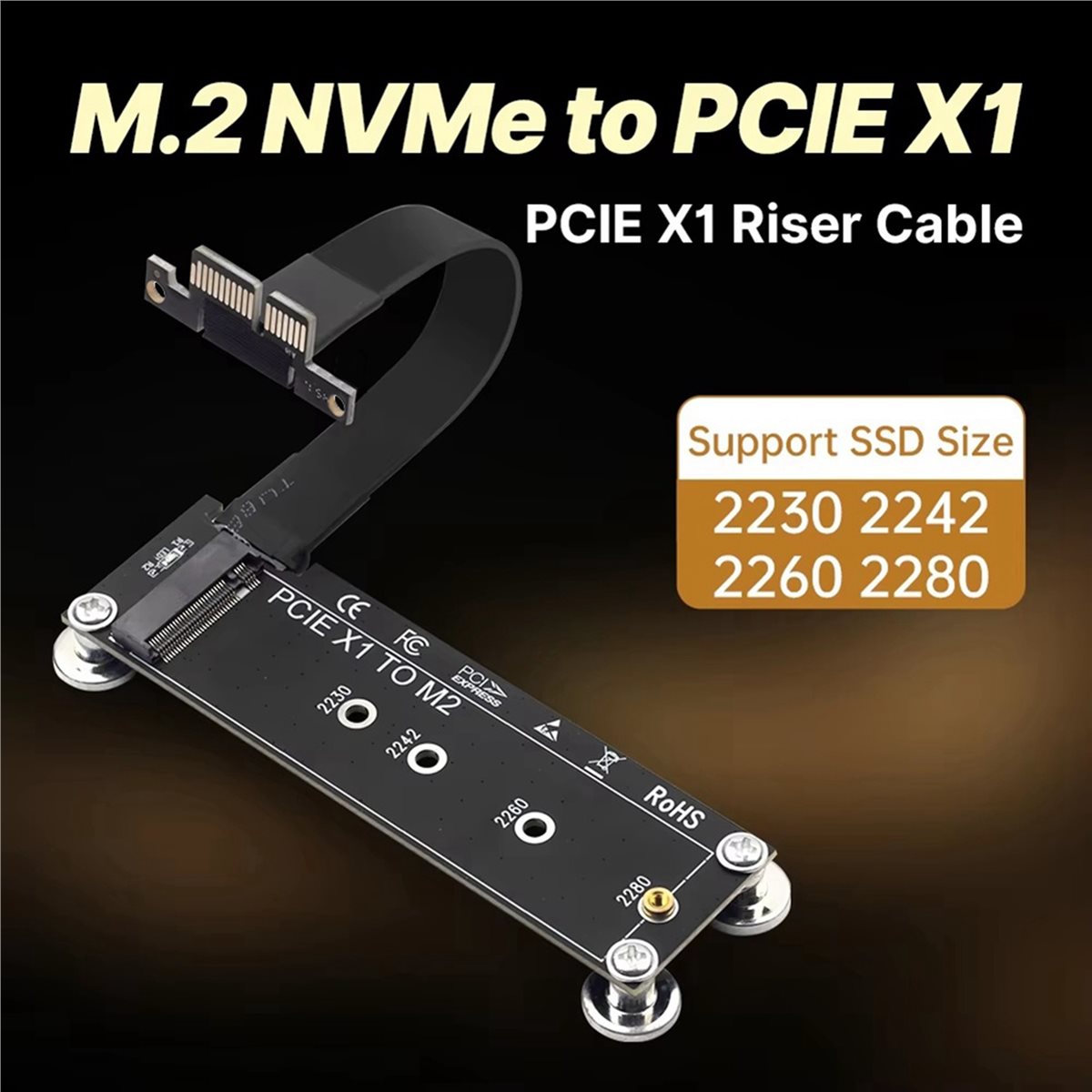 L77A PCI-E 3.0 X1 to M.2 NVMe  - Pcie Riser Cable review and price