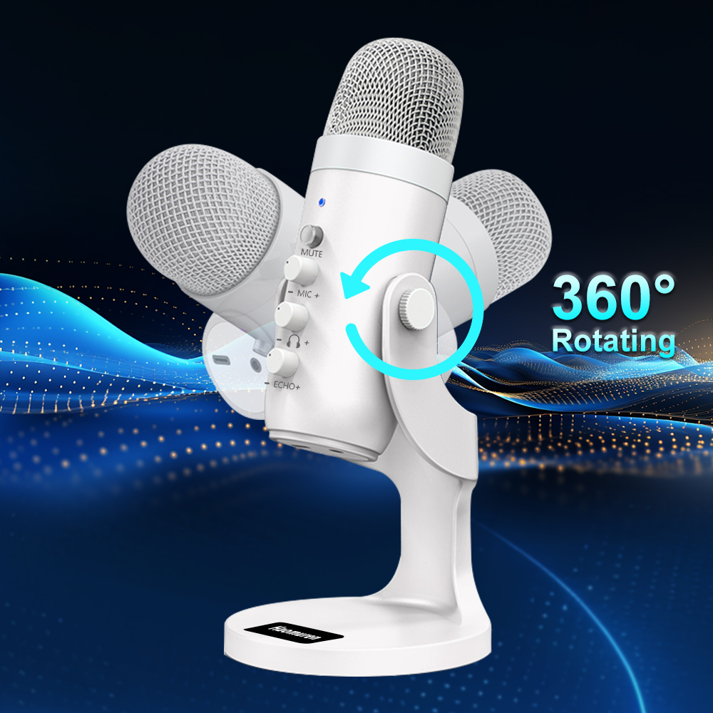 Professional White USB Condens - Pc Gaming Youtubers review and price
