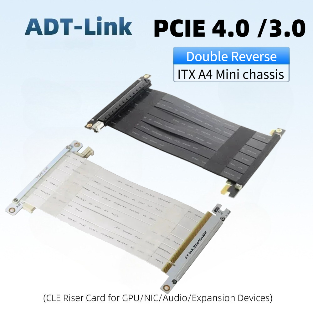 Black & White Double Reverse G - Pcie Riser Cable review and price