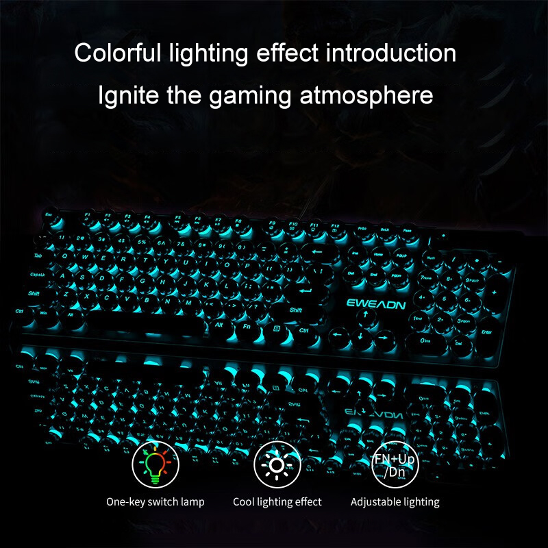 EWEADN Typewriter Gaming Keybo - Pc Gaming Handheld review and price