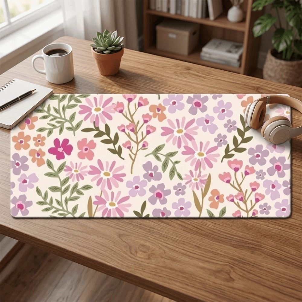 Stain-resistant Large Floral D - Gaming Desk Mat review and price