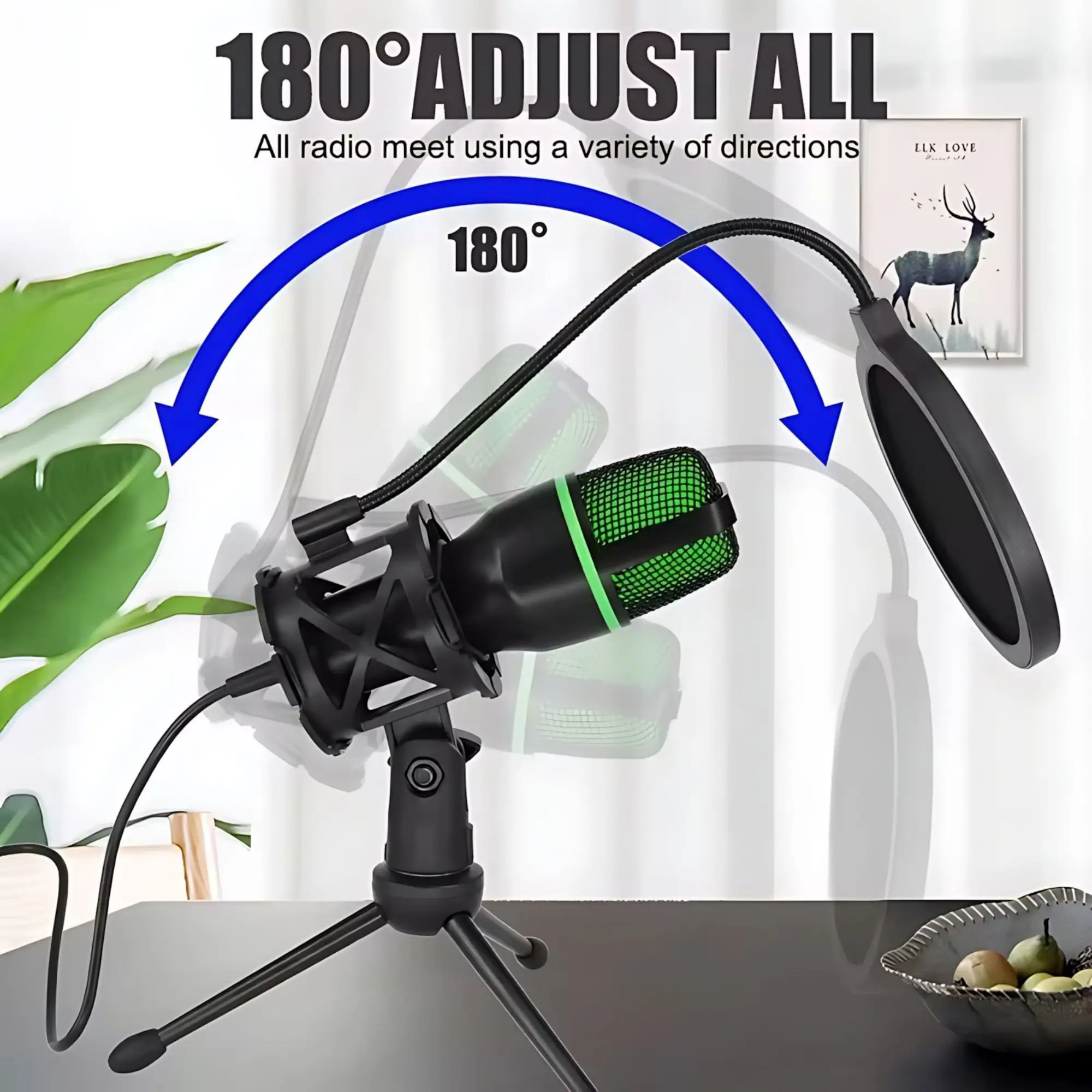Professional Condenser Microph - Pc Gaming Youtubers review and price