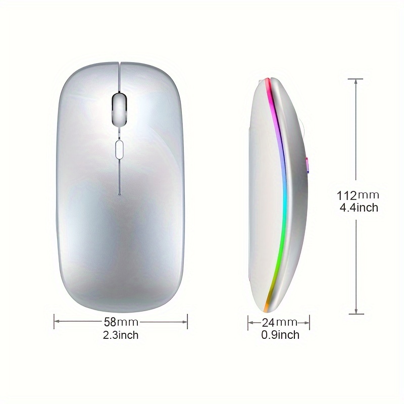 Wireless Mouse RGB Rechargeabl - Pc Gaming Handheld review and price