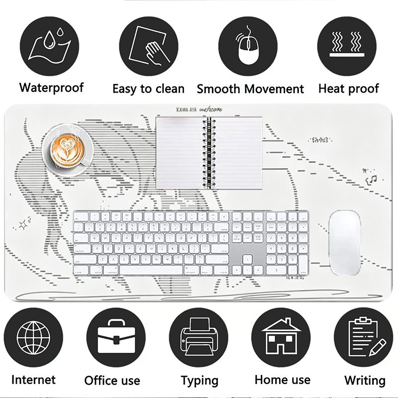 1Pcs Leather Mouse Pad Anime A - Gaming Desk Mat review and price